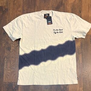 Vans rokitoff white and Navy Tee